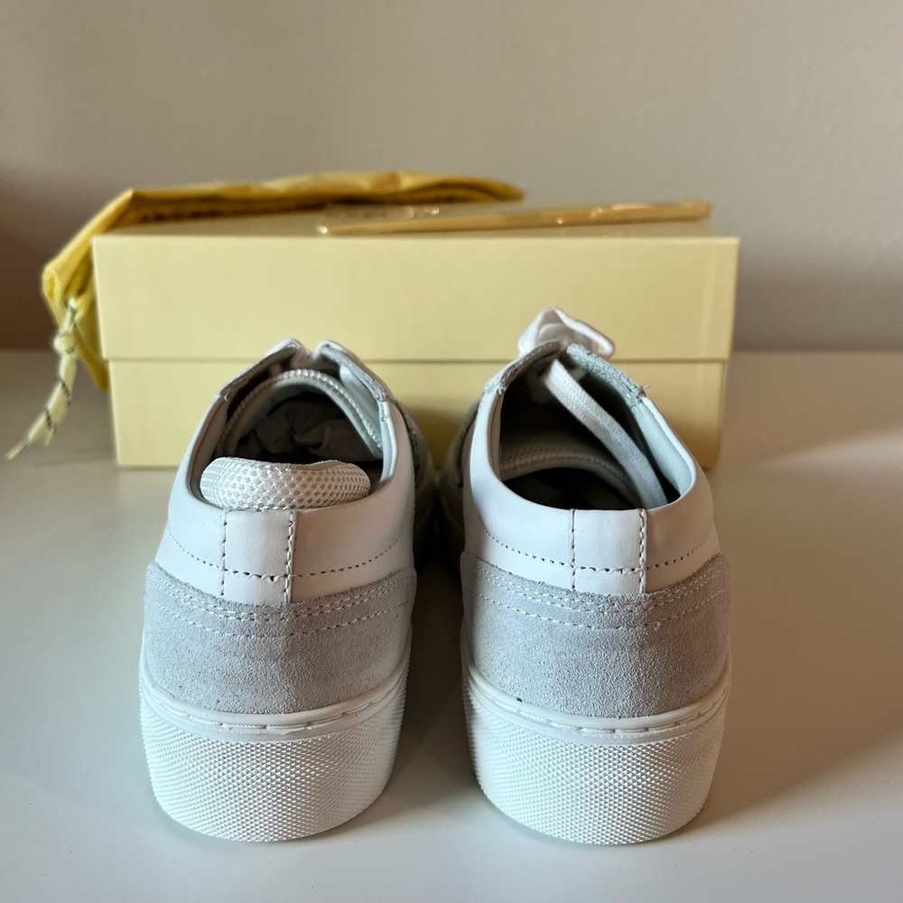 NWT Axel Arigato Detailed Platform Sneaker - White/Silver Glitter - EU 37 US 6.5 - Picture 13 of 16
